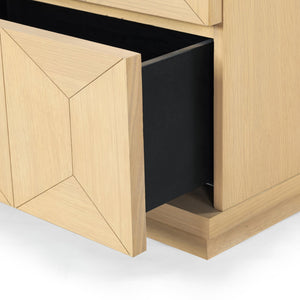 Safavieh Deziree Wood 2 Drawer Nightstand - Stylish & Functional Storage Solution For Any Bedroom Decor Natural 5% Metal,5% Cork Veneer,20% Manufactured Wood,30% Plywood,40% Wood Sfv7243a