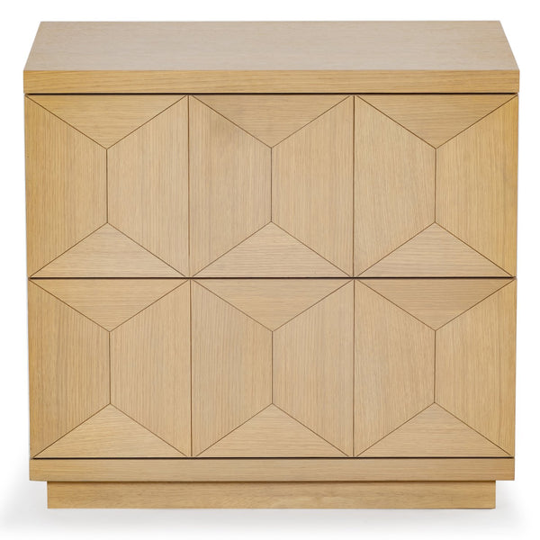 Safavieh Deziree Wood 2 Drawer Nightstand - Stylish & Functional Storage Solution For Any Bedroom Decor Natural 5% Metal,5% Cork Veneer,20% Manufactured Wood,30% Plywood,40% Wood Sfv7243a