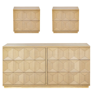 Safavieh Deziree Wood 2 Drawer Nightstand - Stylish & Functional Storage Solution For Any Bedroom Decor Natural 5% Metal,5% Cork Veneer,20% Manufactured Wood,30% Plywood,40% Wood Sfv7243a