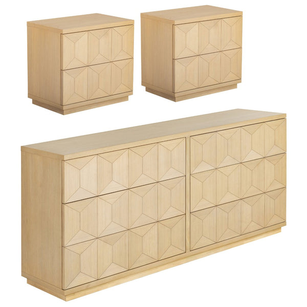 Safavieh DEZIREE 6-Drawer Dresser - Elegant Storage Solution for Modern & Classic Interiors, Timeless Design Natural SFV7244A