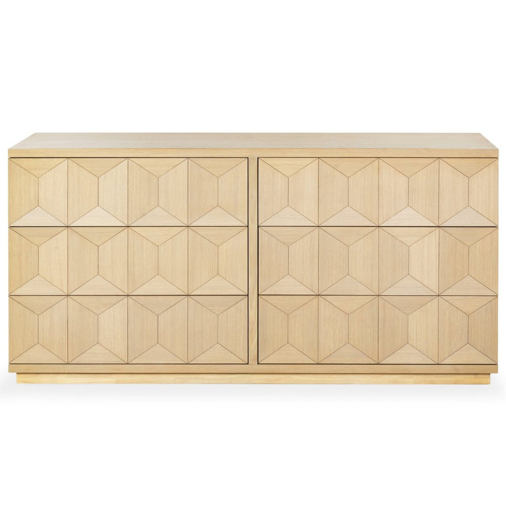 Safavieh DEZIREE 6-Drawer Dresser - Elegant Storage Solution for Modern & Classic Interiors, Timeless Design Natural SFV7244A