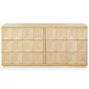 Safavieh Deziree Wood 6 Drawer Dresser - Elegant Storage Solution With Rustic Charm For Modern Spaces Natural 8% Metal,7% Cork Veneer,40% Manufactured Wood,23% Plywood,22% Wood Sfv7244a