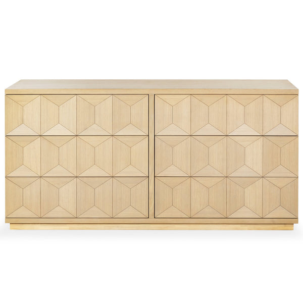 Safavieh Deziree Wood 6 Drawer Dresser - Elegant Storage Solution With Rustic Charm For Modern Spaces Natural 8% Metal,7% Cork Veneer,40% Manufactured Wood,23% Plywood,22% Wood Sfv7244a