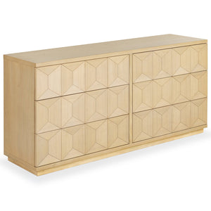 Safavieh Deziree Wood 6 Drawer Dresser - Elegant Storage Solution With Rustic Charm For Modern Spaces Natural 8% Metal,7% Cork Veneer,40% Manufactured Wood,23% Plywood,22% Wood Sfv7244a