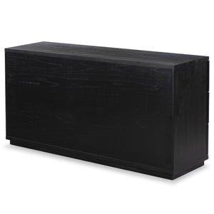 Safavieh Deziree Wood 6 Drawer Dresser - Elegant Storage Solution With Rustic Charm For Modern Spaces Black 8% Metal,7% Cork Veneer,40% Manufactured Wood,23% Plywood,22% Wood Sfv7244b