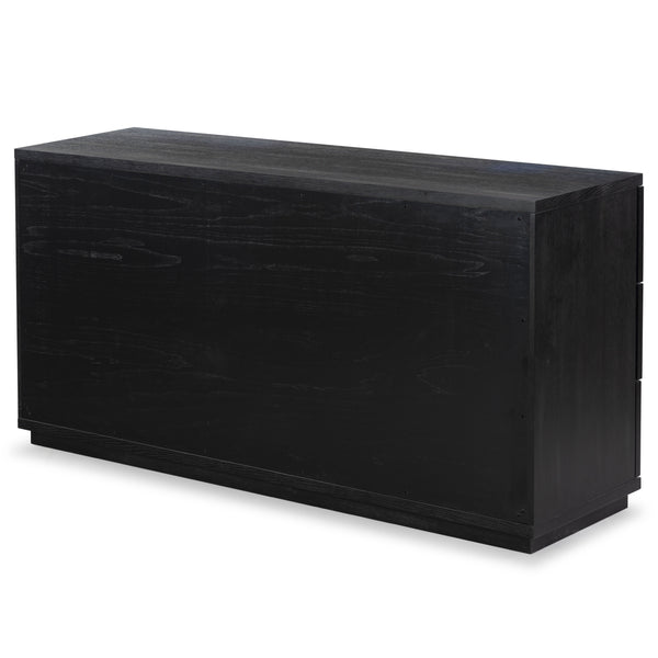 Safavieh Deziree Wood 6 Drawer Dresser - Elegant Storage Solution With Rustic Charm For Modern Spaces Black 8% Metal,7% Cork Veneer,40% Manufactured Wood,23% Plywood,22% Wood Sfv7244b
