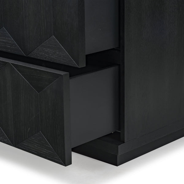 Safavieh Deziree Wood 6 Drawer Dresser - Elegant Storage Solution With Rustic Charm For Modern Spaces Black 8% Metal,7% Cork Veneer,40% Manufactured Wood,23% Plywood,22% Wood Sfv7244b