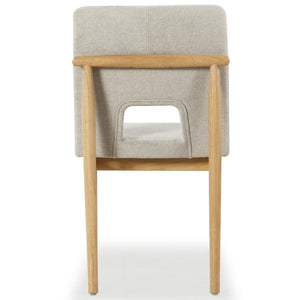 Safavieh Benjy Wood And Boucle Dining Chair - Stylish Craftsmanship For A Chic And Inviting Dining Space Beige ,Natural 3% Metal,16% Plywood,50% Wood,16% Fabric,15% Foam Sfv7245a-set2