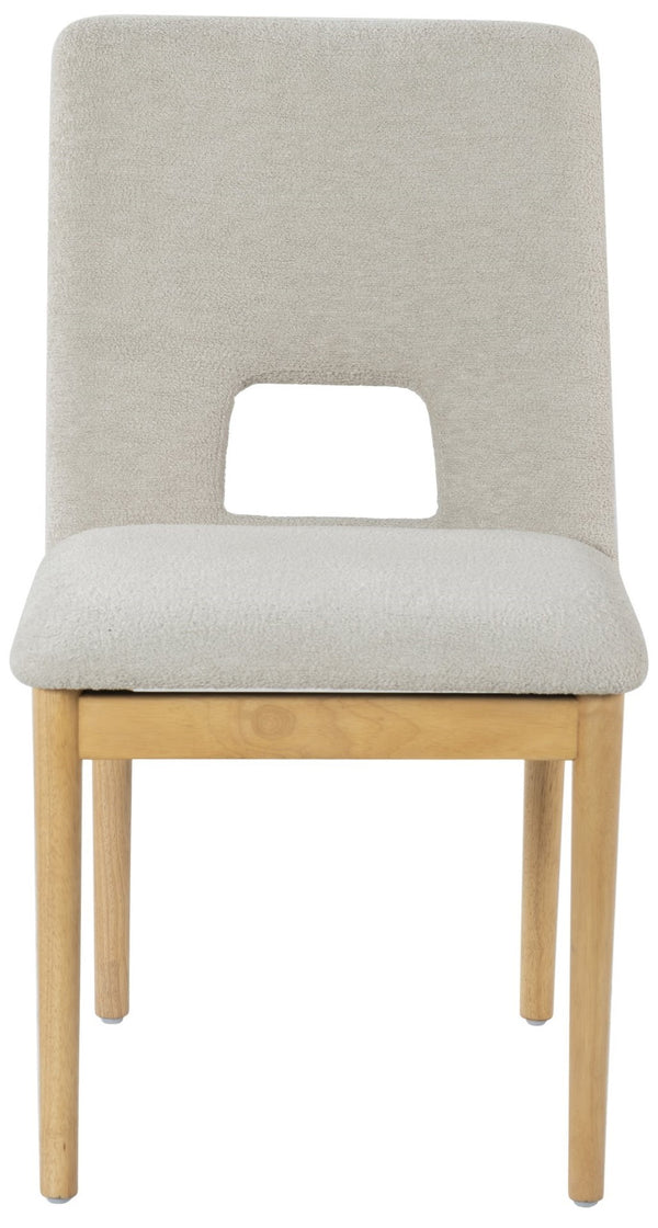 Safavieh Benjy Wood And Boucle Dining Chair - Stylish Craftsmanship For A Chic And Inviting Dining Space Beige ,Natural 3% Metal,16% Plywood,50% Wood,16% Fabric,15% Foam Sfv7245a-set2