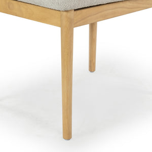 Safavieh Benjy Wood And Boucle Dining Chair - Stylish Craftsmanship For A Chic And Inviting Dining Space Beige ,Natural 3% Metal,16% Plywood,50% Wood,16% Fabric,15% Foam Sfv7245a-set2