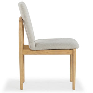 Safavieh Benjy Wood And Boucle Dining Chair - Stylish Craftsmanship For A Chic And Inviting Dining Space Beige ,Natural 3% Metal,16% Plywood,50% Wood,16% Fabric,15% Foam Sfv7245a-set2