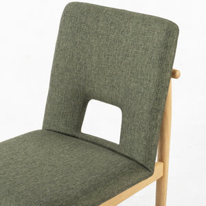 Safavieh Benjy Wood And Boucle Dining Chair - Stylish Craftsmanship For A Chic And Inviting Dining Space Green ,Natural 3% Metal,16% Plywood,50% Wood,16% Fabric,15% Foam Sfv7245b-set2