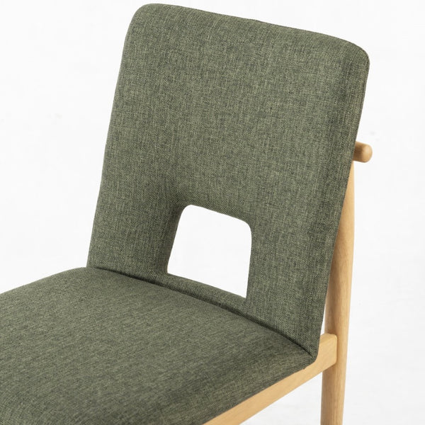 Safavieh Benjy Wood And Boucle Dining Chair - Stylish Craftsmanship For A Chic And Inviting Dining Space Green ,Natural 3% Metal,16% Plywood,50% Wood,16% Fabric,15% Foam Sfv7245b-set2