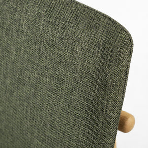 Safavieh Benjy Wood And Boucle Dining Chair - Stylish Craftsmanship For A Chic And Inviting Dining Space Green ,Natural 3% Metal,16% Plywood,50% Wood,16% Fabric,15% Foam Sfv7245b-set2