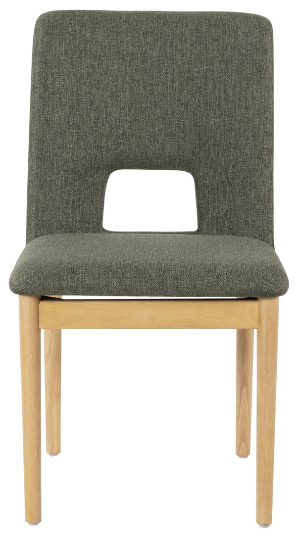 Safavieh Benjy Wood And Boucle Dining Chair - Stylish Craftsmanship For A Chic And Inviting Dining Space Green ,Natural 3% Metal,16% Plywood,50% Wood,16% Fabric,15% Foam Sfv7245b-set2