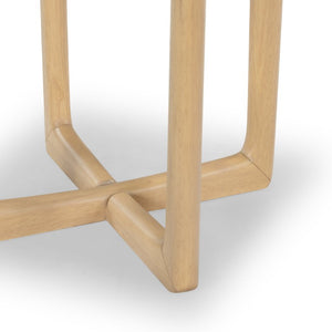 Safavieh Timberley Square Glass Top End Table Rubberwood Base Modern Living Room Accent SFV7246A