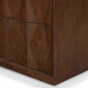 Safavieh Riabelle Wood 2 Drawer Nightstand – Elegant Rubberwood Design With Ample Storage For Your Bedroom Walnut 7% Metal,9% Cork Veneer,40% Manufactured Wood,22% Plywood,22% Wood Sfv7248a