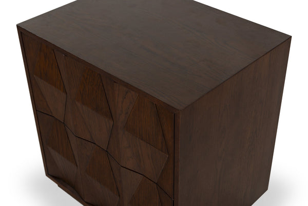 Safavieh Riabelle Wood 2 Drawer Nightstand – Elegant Rubberwood Design With Ample Storage For Your Bedroom Walnut 7% Metal,9% Cork Veneer,40% Manufactured Wood,22% Plywood,22% Wood Sfv7248a