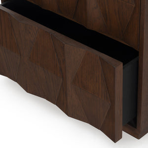 Safavieh Riabelle Wood 2 Drawer Nightstand – Elegant Rubberwood Design With Ample Storage For Your Bedroom Walnut 7% Metal,9% Cork Veneer,40% Manufactured Wood,22% Plywood,22% Wood Sfv7248a