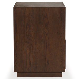 Safavieh Riabelle Wood 2 Drawer Nightstand – Elegant Rubberwood Design With Ample Storage For Your Bedroom Walnut 7% Metal,9% Cork Veneer,40% Manufactured Wood,22% Plywood,22% Wood Sfv7248a