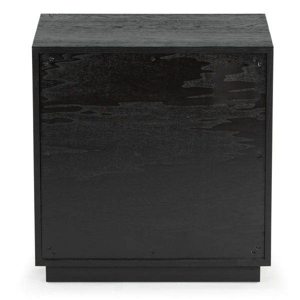 Safavieh Riabelle Wood 2 Drawer Nightstand – Elegant Rubberwood Design With Ample Storage For Your Bedroom Black 7% Metal,9% Cork Veneer,40% Manufactured Wood,22% Plywood,22% Wood Sfv7248b