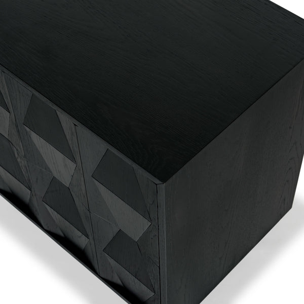 Safavieh Riabelle Wood 2 Drawer Nightstand – Elegant Rubberwood Design With Ample Storage For Your Bedroom Black 7% Metal,9% Cork Veneer,40% Manufactured Wood,22% Plywood,22% Wood Sfv7248b