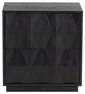Safavieh Riabelle Wood 2 Drawer Nightstand – Elegant Rubberwood Design With Ample Storage For Your Bedroom Black 7% Metal,9% Cork Veneer,40% Manufactured Wood,22% Plywood,22% Wood Sfv7248b