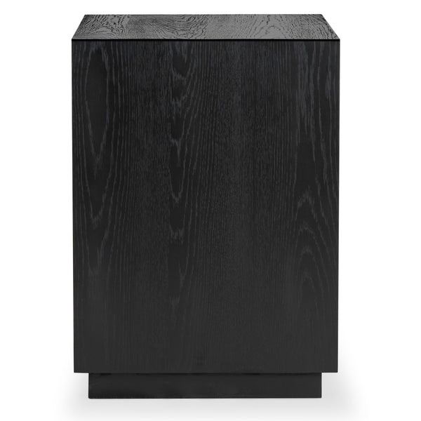 Safavieh Riabelle Wood 2 Drawer Nightstand – Elegant Rubberwood Design With Ample Storage For Your Bedroom Black 7% Metal,9% Cork Veneer,40% Manufactured Wood,22% Plywood,22% Wood Sfv7248b