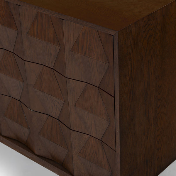 Safavieh Riabelle Wood 6 Drawer Dresser - Elegant Storage Solution With Contemporary Design For Your Home Walnut 8% Metal,9% Cork Veneer,45% Manufactured Wood,24% Plywood,14% Wood Sfv7249a