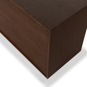 Safavieh Riabelle Wood 6 Drawer Dresser - Elegant Storage Solution With Contemporary Design For Your Home Walnut 8% Metal,9% Cork Veneer,45% Manufactured Wood,24% Plywood,14% Wood Sfv7249a