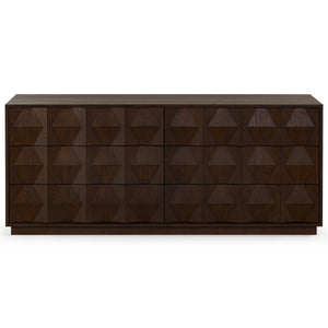 Safavieh Riabelle Wood 6 Drawer Dresser - Elegant Storage Solution With Contemporary Design For Your Home Walnut 8% Metal,9% Cork Veneer,45% Manufactured Wood,24% Plywood,14% Wood Sfv7249a