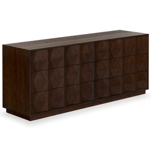 Safavieh Riabelle Wood 6 Drawer Dresser - Elegant Storage Solution With Contemporary Design For Your Home Walnut 8% Metal,9% Cork Veneer,45% Manufactured Wood,24% Plywood,14% Wood Sfv7249a