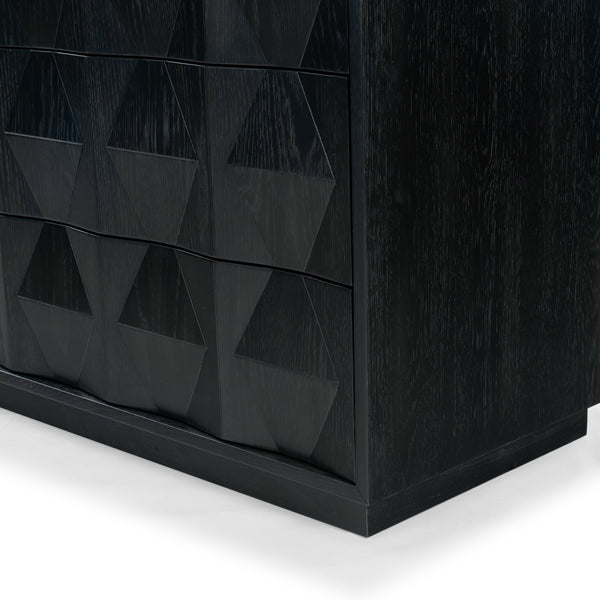 Safavieh Riabelle Wood 6 Drawer Dresser - Elegant Storage Solution With Contemporary Design For Your Home Black 8% Metal,9% Cork Veneer,45% Manufactured Wood,24% Plywood,14% Wood Sfv7249b