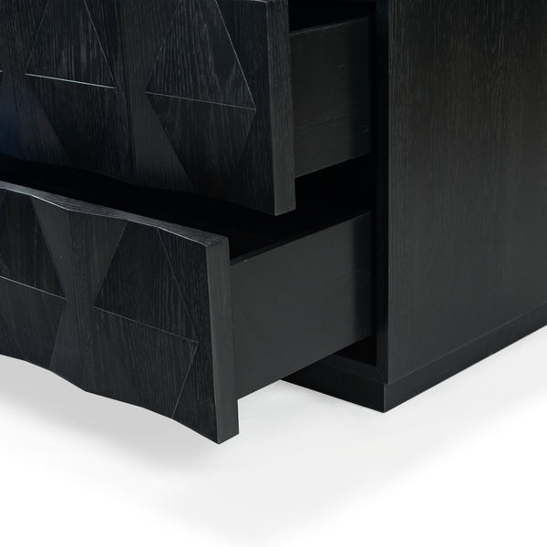 Safavieh Riabelle Wood 6 Drawer Dresser - Elegant Storage Solution With Contemporary Design For Your Home Black 8% Metal,9% Cork Veneer,45% Manufactured Wood,24% Plywood,14% Wood Sfv7249b