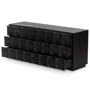 Safavieh Riabelle Wood 6 Drawer Dresser - Elegant Storage Solution With Contemporary Design For Your Home Black 8% Metal,9% Cork Veneer,45% Manufactured Wood,24% Plywood,14% Wood Sfv7249b