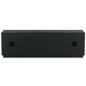 Safavieh Patty 4-door Wood Media Stand - Stylish And Durable Storage Solution For Your Entertainment Setup Black 5% Metal,8% Cork Veneer,40% Manufactured Wood,11% Plywood,36% Wood Sfv7251a