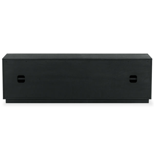 Safavieh Patty 4-door Wood Media Stand - Stylish And Durable Storage Solution For Your Entertainment Setup Black 5% Metal,8% Cork Veneer,40% Manufactured Wood,11% Plywood,36% Wood Sfv7251a