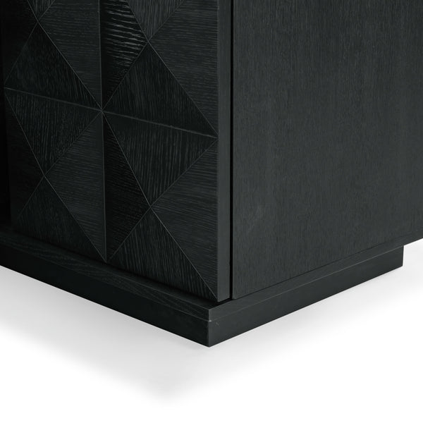 Safavieh Patty 4-door Wood Media Stand - Stylish And Durable Storage Solution For Your Entertainment Setup Black 5% Metal,8% Cork Veneer,40% Manufactured Wood,11% Plywood,36% Wood Sfv7251a