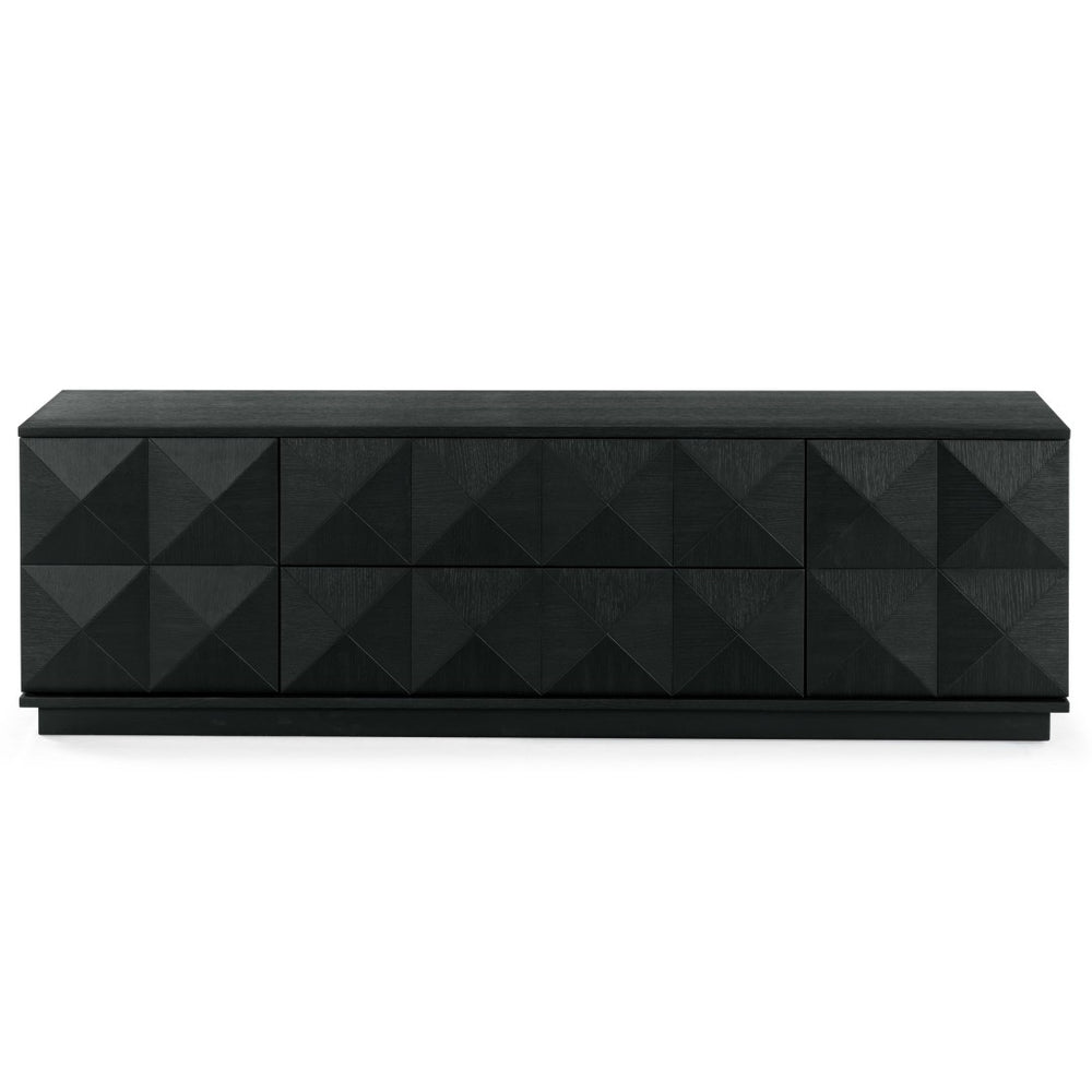 Safavieh PATTY 2 Door Wood Sideboard and Media Stand - Modern Storage Solution for Your Living Room Décor Black SFV7251A
