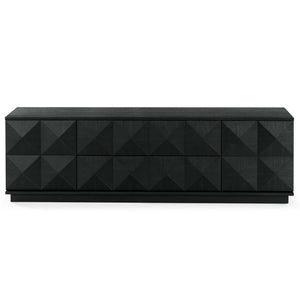Safavieh PATTY 2 Door Wood Sideboard and Media Stand - Modern Storage Solution for Your Living Room Décor Black SFV7251A