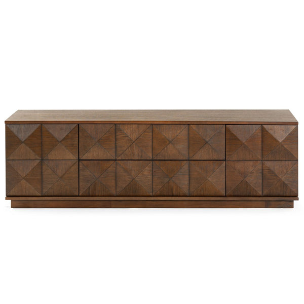 Safavieh PATTY 2 Door Wood Sideboard and Media Stand - Modern Storage Solution for Your Living Room Décor Walnut SFV7251B