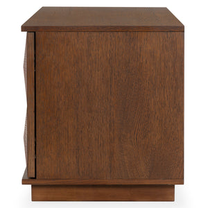 Safavieh Patty 4-door Wood Media Stand - Stylish And Durable Storage Solution For Your Entertainment Setup Walnut 5% Metal,8% Cork Veneer,40% Manufactured Wood,11% Plywood,36% Wood Sfv7251b