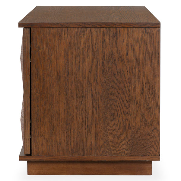 Safavieh Patty 4-door Wood Media Stand - Stylish And Durable Storage Solution For Your Entertainment Setup Walnut 5% Metal,8% Cork Veneer,40% Manufactured Wood,11% Plywood,36% Wood Sfv7251b