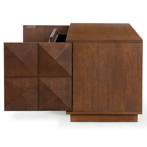 Safavieh Patty 4-door Wood Media Stand - Stylish And Durable Storage Solution For Your Entertainment Setup Walnut 5% Metal,8% Cork Veneer,40% Manufactured Wood,11% Plywood,36% Wood Sfv7251b