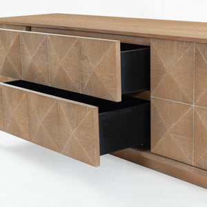 Safavieh Patty 4-door Wood Media Stand - Stylish And Durable Storage Solution For Your Entertainment Setup Natural 5% Metal,8% Cork Veneer,40% Manufactured Wood,11% Plywood,36% Wood Sfv7251c