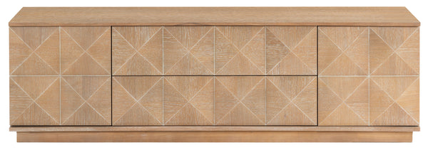 Safavieh Patty 4-door Wood Media Stand - Stylish And Durable Storage Solution For Your Entertainment Setup Natural 5% Metal,8% Cork Veneer,40% Manufactured Wood,11% Plywood,36% Wood Sfv7251c