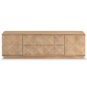 Safavieh PATTY 2 Door Wood Sideboard and Media Stand - Modern Storage Solution for Your Living Room Décor Natural SFV7251C