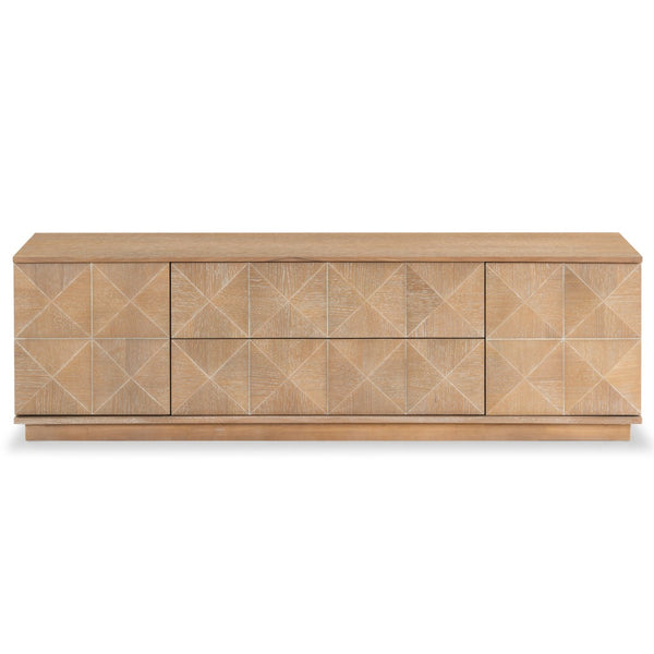 Safavieh PATTY 2 Door Wood Sideboard and Media Stand - Modern Storage Solution for Your Living Room Décor Natural SFV7251C