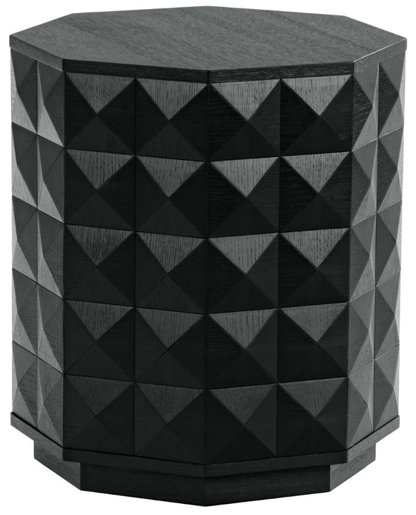 Safavieh PATTY Wood Octagon Accent Table – Modern, Versatile Design for Living Spaces and Bedrooms Black SFV7252A