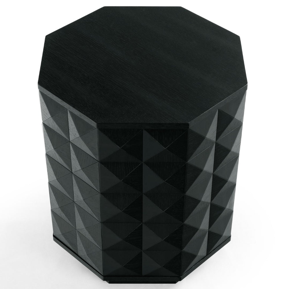 Safavieh PATTY Wood Octagon Accent Table – Modern, Versatile Design for Living Spaces and Bedrooms Black SFV7252A